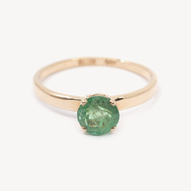 gold emerald ring