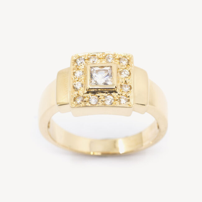 gold zirconia ring