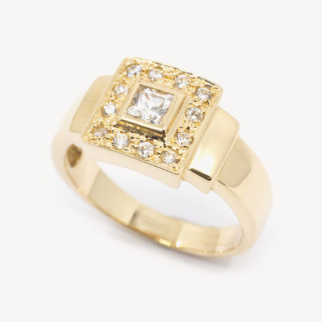 gold zirconia ring