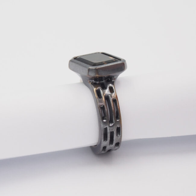 smoky quartz ring