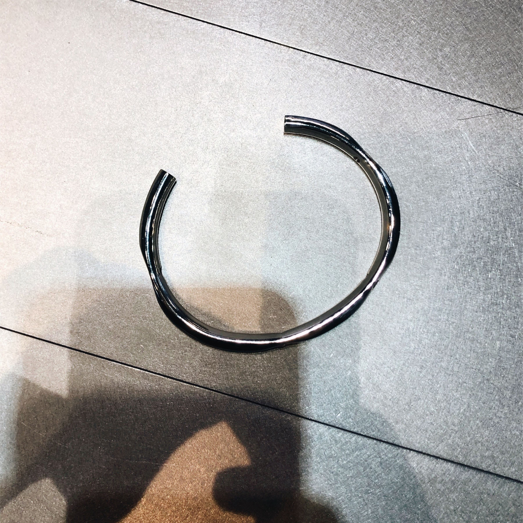 bransoleta srebrna z diamentami